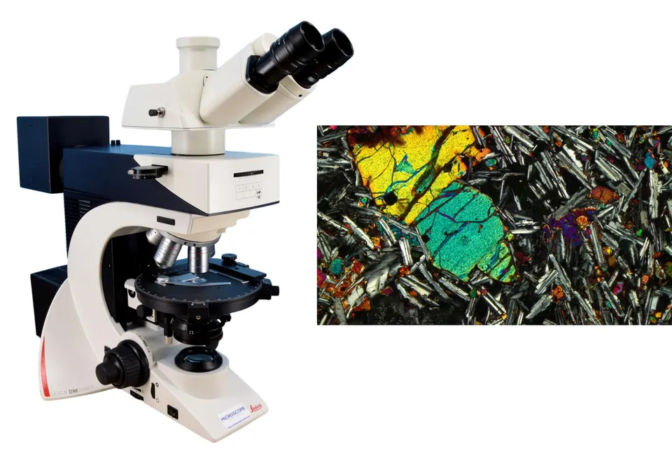 Descrição petrográfica e fotomicrografia